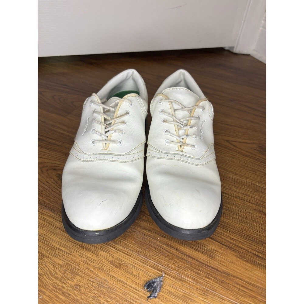 MacGregor Men’s Golf Shoes 10.5 M White Classic‎ Saddle Molded Cleats